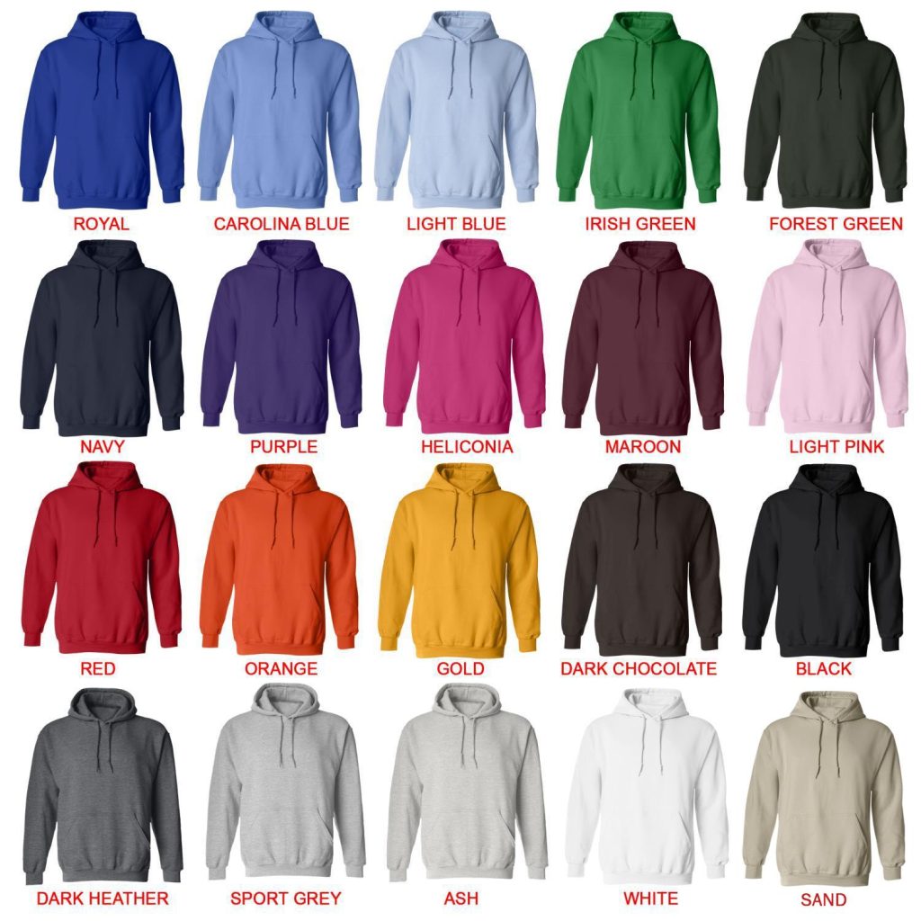 hoodie color chart - Fairy Tail Shop