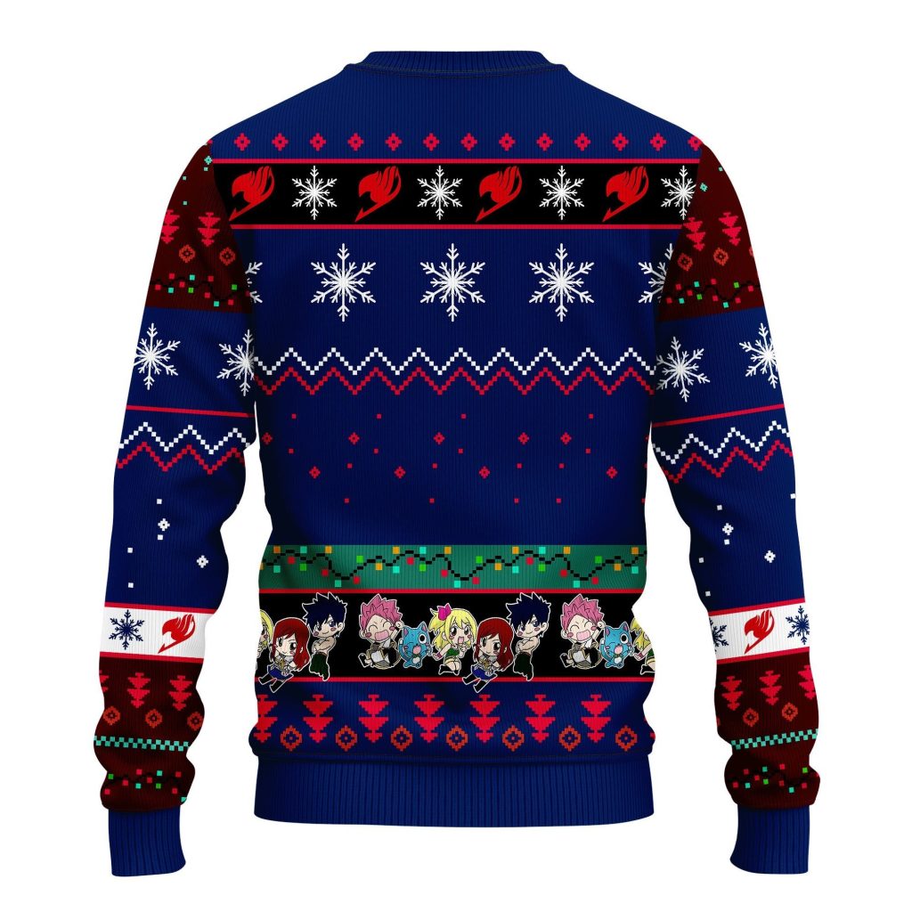 fairy tail anime christmas sweater blue 1 amazing gift idea thanksgiving gift l9blj - Fairy Tail Shop